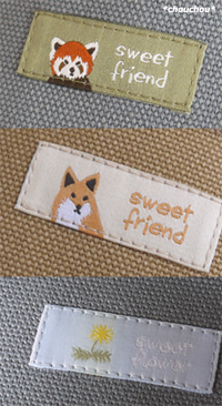 レッサーパンダ オックス＆刺繍タグ！ 生地・布 通販 デコレクションズ