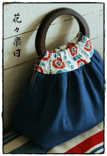 花々楽しい日 のkana2さまのピオニー インディゴ作品 生地 布 雑貨 通販 デコレクションズ 公式